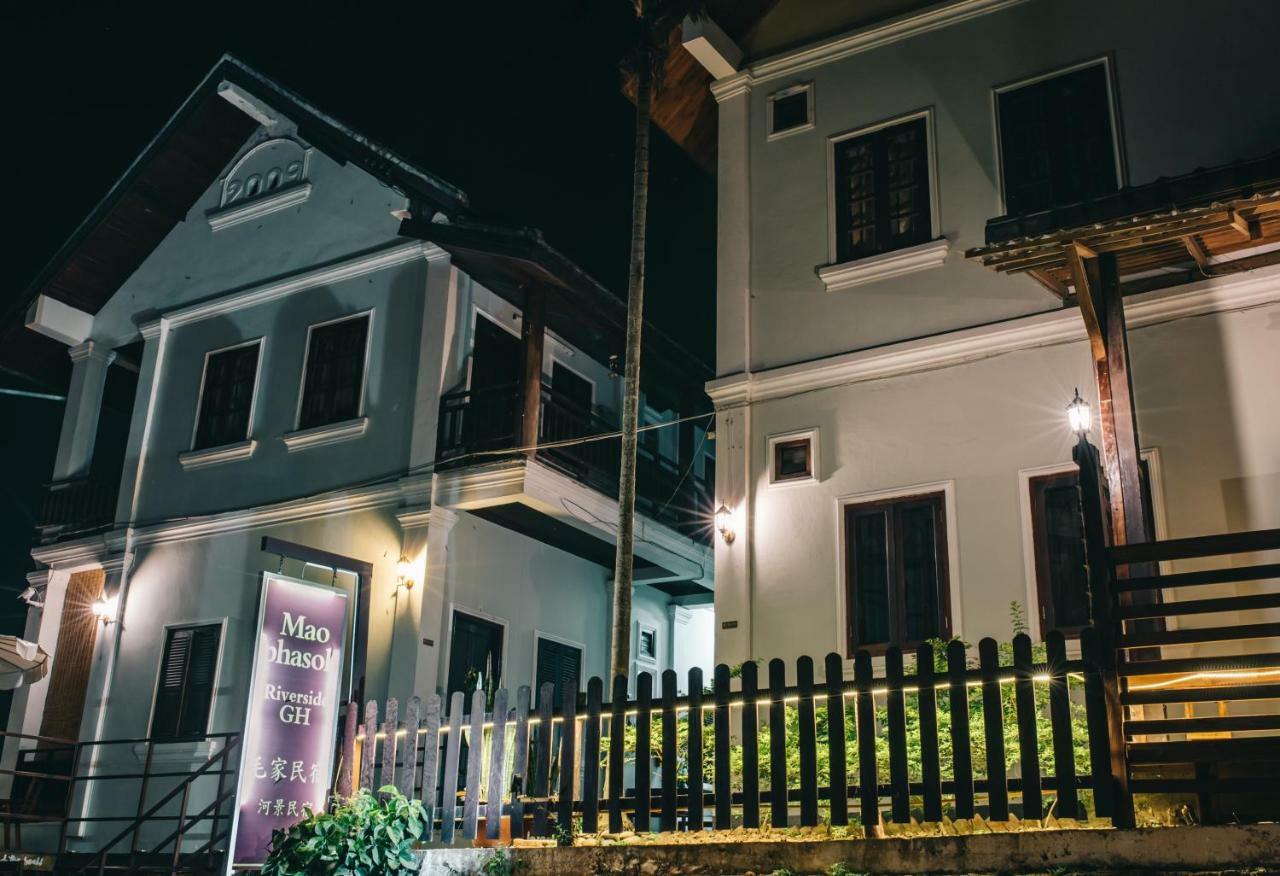 לואנג פרבאנג Mao Phasok Riverside Guesthouse מראה חיצוני תמונה